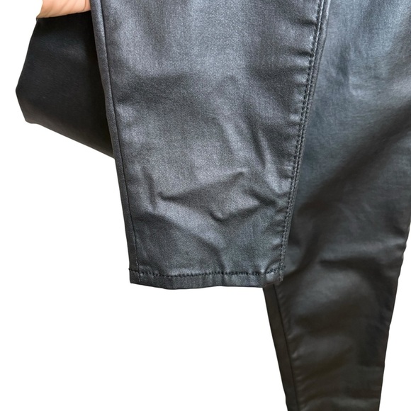 Social Standard by Sanctuary | Black Faux Leather Ankle Skinny Pants | Sz 8 - Picture 3 of 11